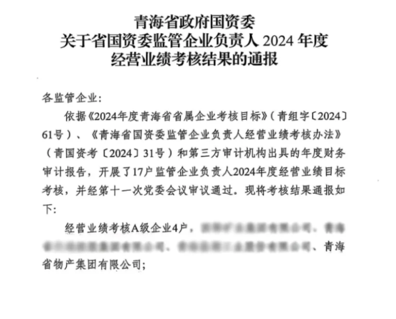 喜報！省物產(chǎn)集團榮獲經(jīng)營業(yè)績考核A級